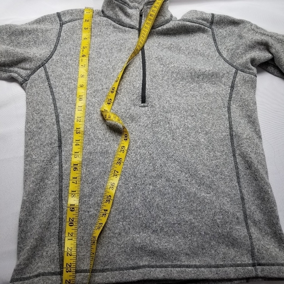 AVIA 1/4 zip fleece heather gray small pullover top - Picture 6 of 10